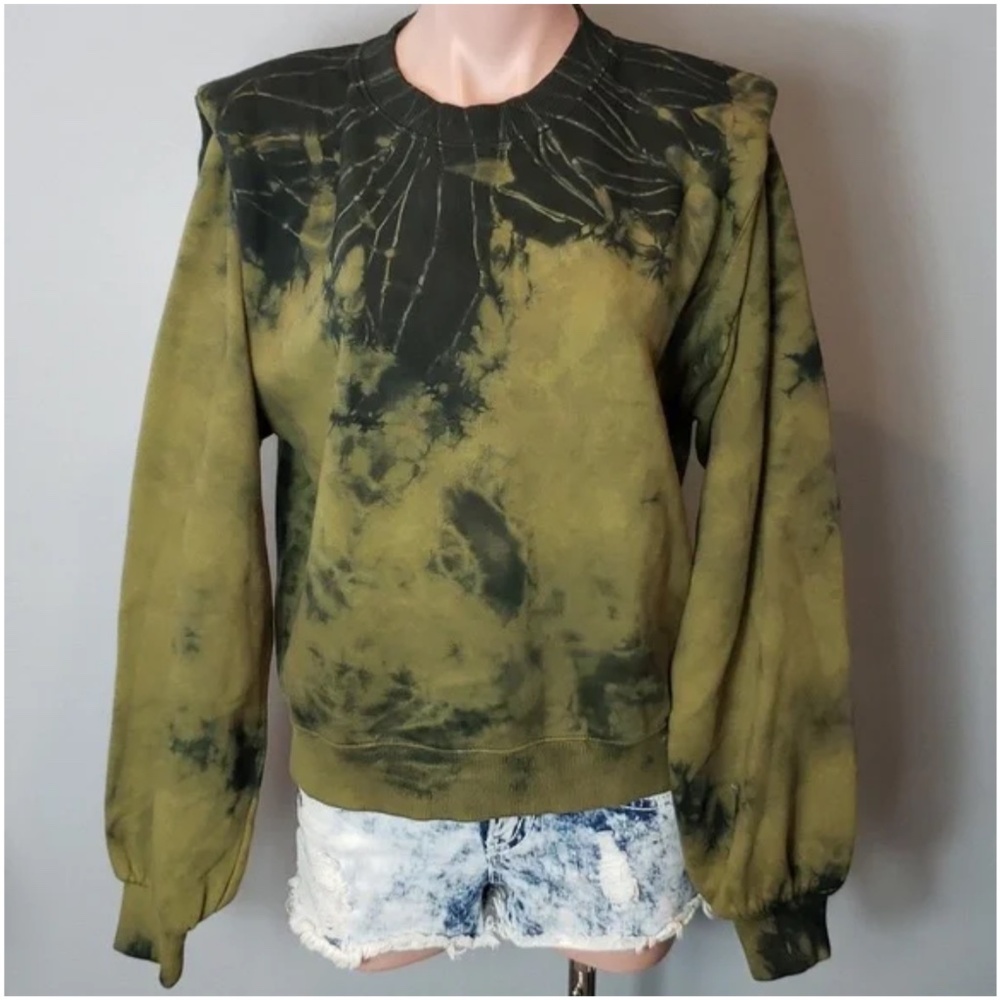 Les Coyotes De Paris Alison Tie Dye Blouson Pullover Sweater Sz 40 Medium